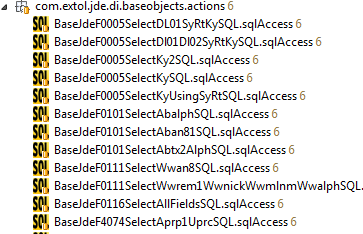 Cleo Clarify JDEdwards Application Integrator SQL Actions